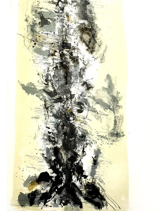 Zao Wou-ki - Original Lithograph - Abstract Composition 1962