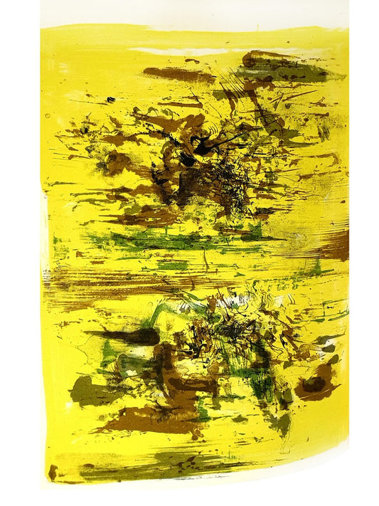 Zao Wou-ki - Original Lithograph - Abstract Composition 1962