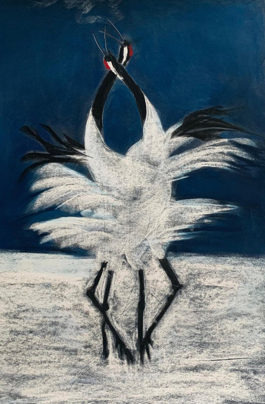 Zdenka Palkovic, Dancing, 2021, Pastel on Paper, Framed