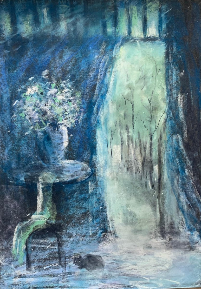 Zdenka Palkovice, Nostalgique, 2021, Pastel on Paper, Framed