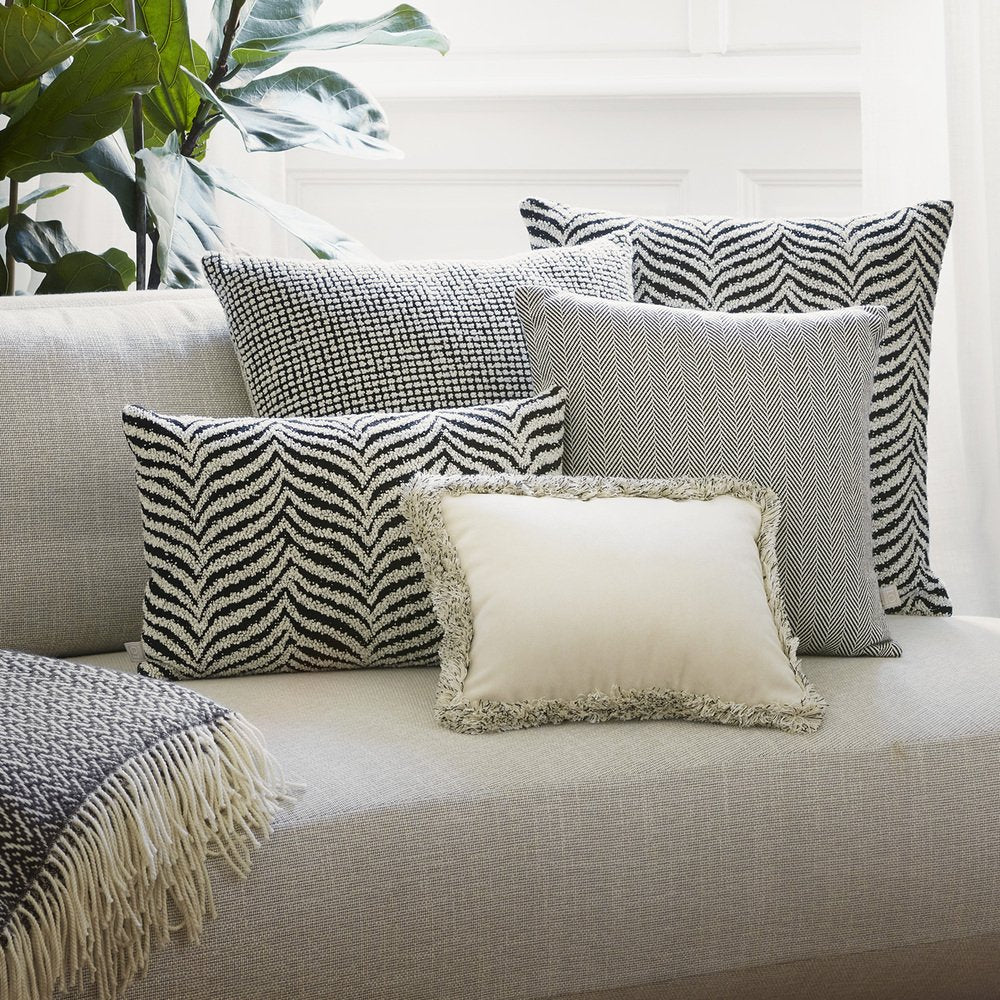 Zebra Black Cushion from Lo Decor