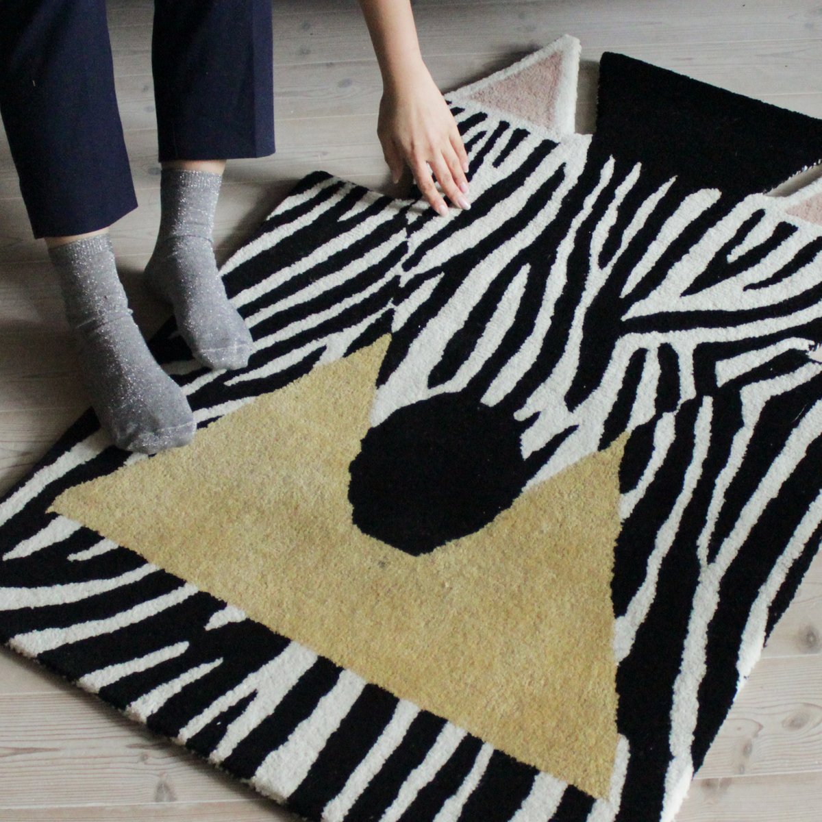 Zebra Rug by Les Graphiquants for EO