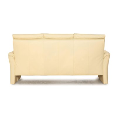 Zerostress Leather Three Seater Cream Sofa from Himolla-RQW-2036292