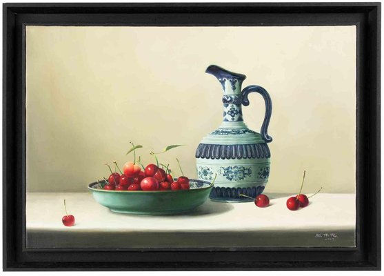 Zhang Wei Guang, Cherries on the Table, Oil Painting, 2007-ZCI-1769955