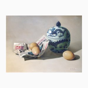 Zhang Wei Guang, Fresh News/Eggs and Ceramics, Oil on Canvas, 2007-ZCI-2025160