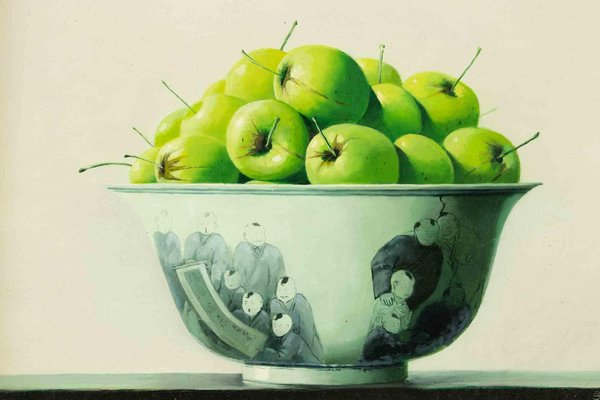 Zhang Wei Guang, Green Apples, Oil Painting, 2000s-ZCI-1769894