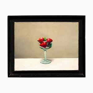 Zhang Wei Guang / Mirror - Cup with Strawberries - Oil on Canvas - 2000s-ZCI-899471