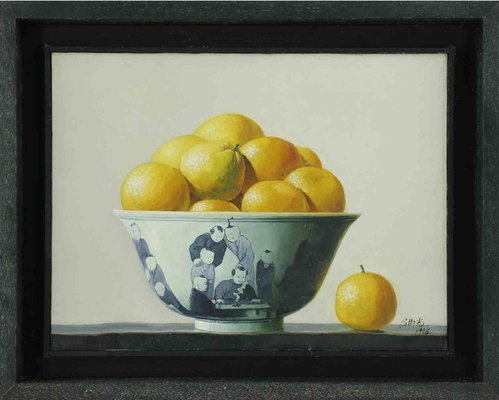 Zhang Wei Guang, Oranges in a Bowl, Oil Painting, 1998-ZCI-1775692