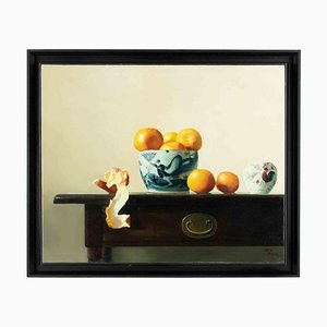 Zhang Wei Guang, Oranges on Table, Oil Painting, 2000s-ZCI-1769892