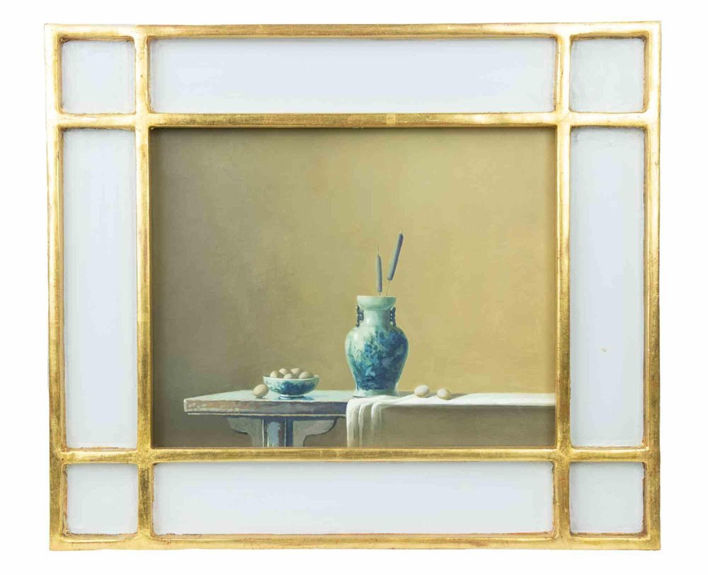 Zhang Wei Guang, Vase and Eggs, Oil Painting, 2000s