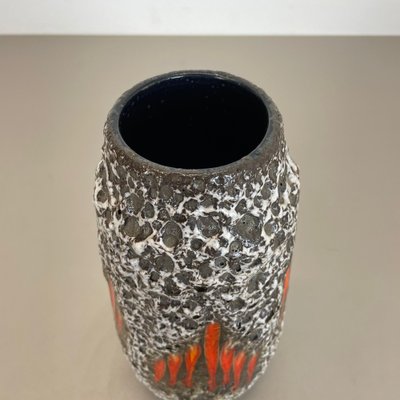 Zig Zag Lora Fat Lava Vase attributed to Scheurich, Germany, 1970s-QZ-1410374