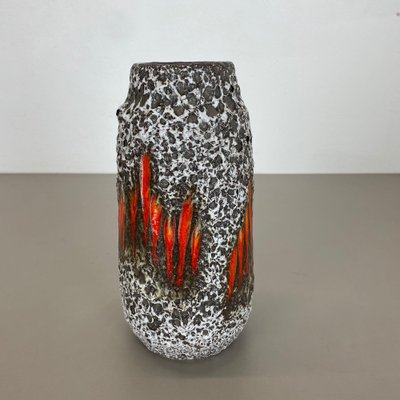 Zig Zag Lora Fat Lava Vase attributed to Scheurich, Germany, 1970s-QZ-1410374