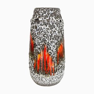 Zig Zag Lora Fat Lava Vase attributed to Scheurich, Germany, 1970s-QZ-1410374