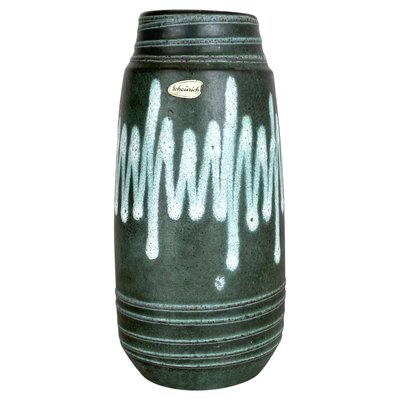 Zig Zag Pottery Fat Lava Vase by Scheurich, Germany, 1970s-QZ-1101356