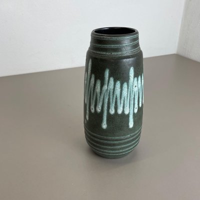 Zig Zag Pottery Fat Lava Vase by Scheurich, Germany, 1970s-QZ-1101356