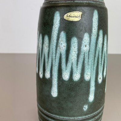 Zig Zag Pottery Fat Lava Vase by Scheurich, Germany, 1970s-QZ-1101356