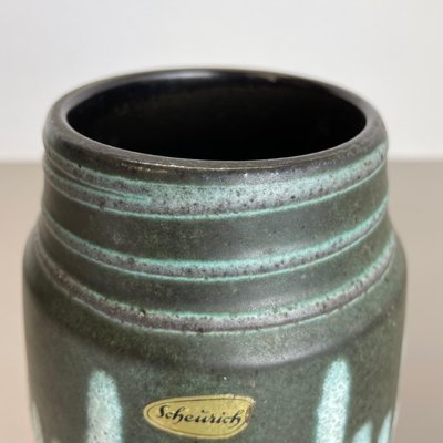 Zig Zag Pottery Fat Lava Vase by Scheurich, Germany, 1970s-QZ-1101356