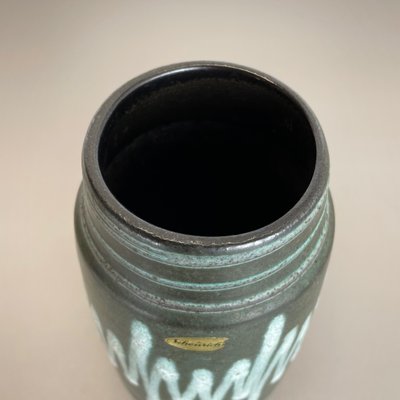 Zig Zag Pottery Fat Lava Vase by Scheurich, Germany, 1970s-QZ-1101356