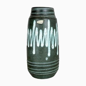 Zig Zag Pottery Fat Lava Vase by Scheurich, Germany, 1970s-QZ-1101356