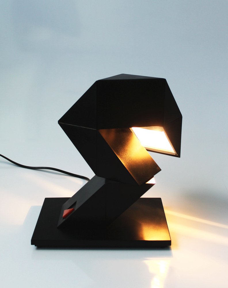 Zigzag Table Lamp by Shui l.d.Chan for Massive-Elite, Belgium, 1984