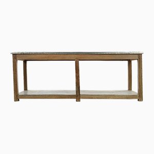 Zinc Tray Wooden Table-NQ-967547