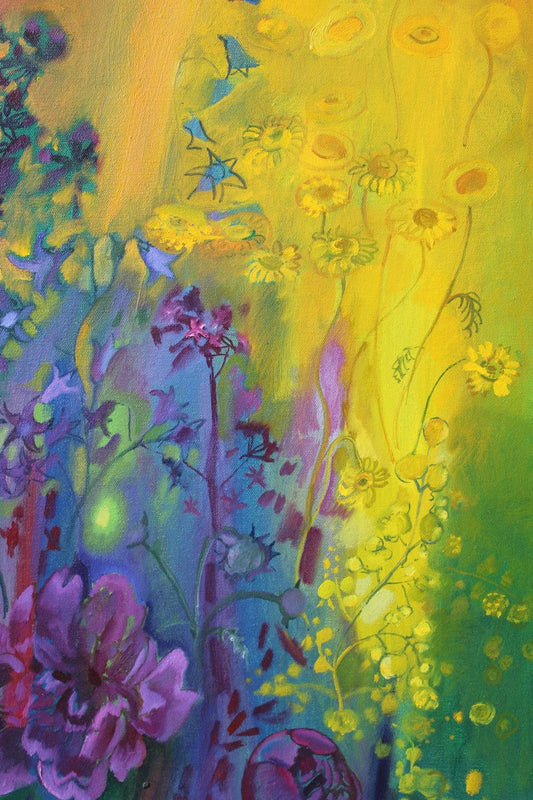 Zita Sudnika, Midsummer Flowers, Oil on Canvas