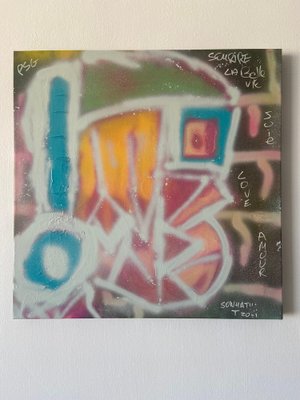 Ziv Lahat, Walkman, 2021, Spray Paint and Acrylic Markers on Canvas-CHG-2030267