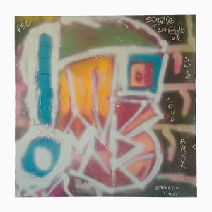 Ziv Lahat, Walkman, 2021, Spray Paint and Acrylic Markers on Canvas-CHG-2030267