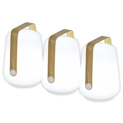 BALAD SET OF 3 LAMPS BAMBOO H.12 CM by Fermob