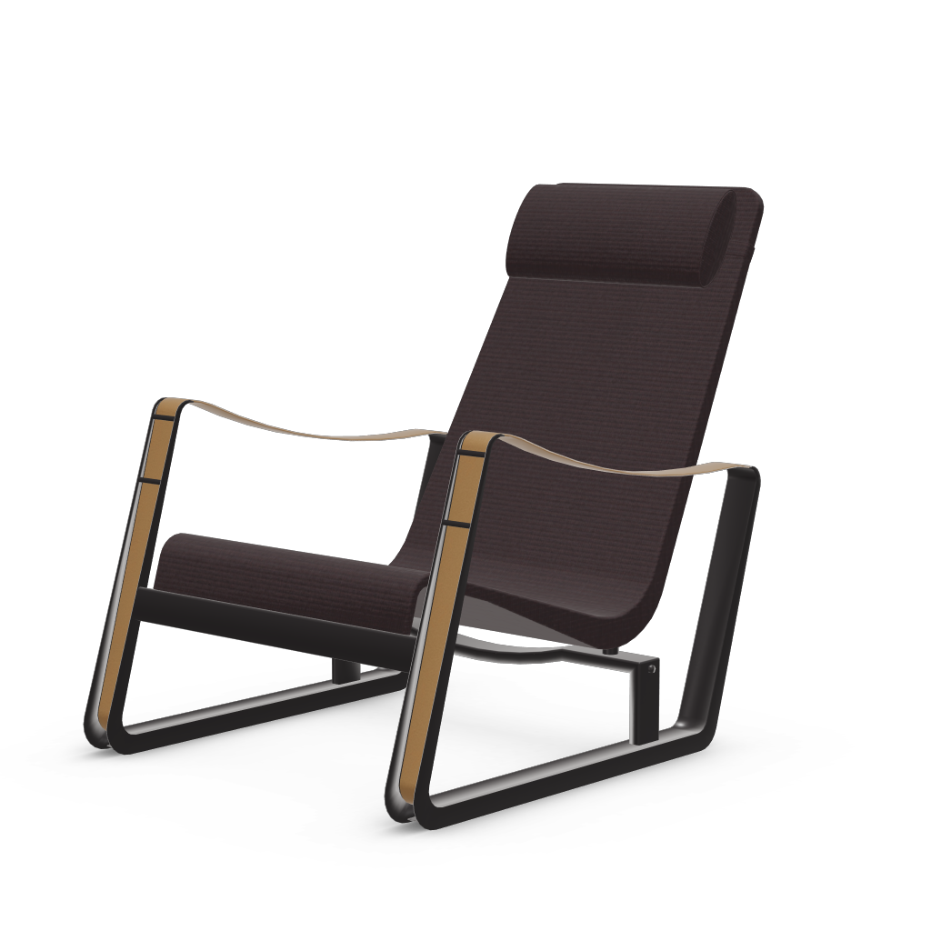 Cite Lounge Chair (deep black powder-coated (smooth)) by Vitra