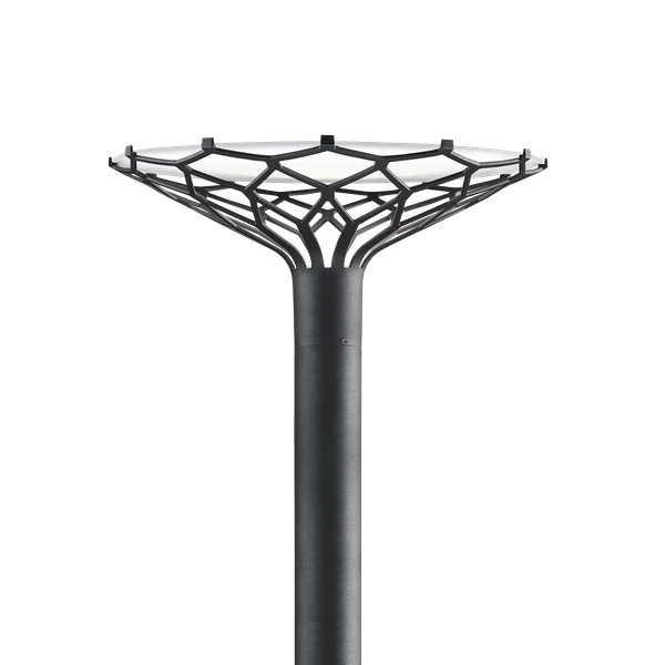 LP Nest Pole fixture Lamp by Louis Poulsen #Graphite grey texture