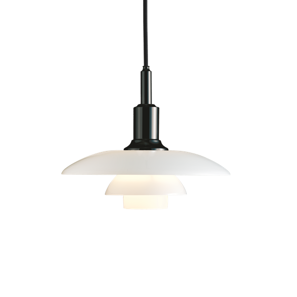 PH 3/2 Pendant Lamp by Louis Poulsen #Black metallised