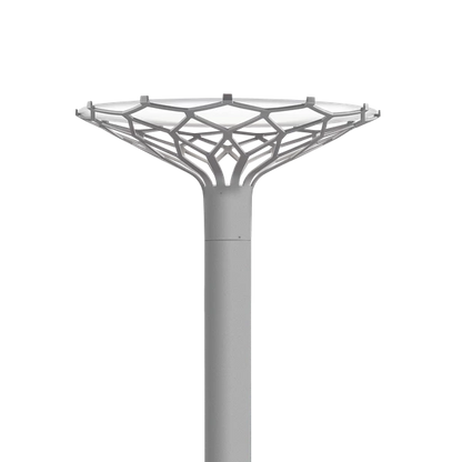 LP Nest Pole fixture Lamp by Louis Poulsen #Aluminium colour texture