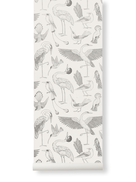 Katie Scott Wallpaper - Birds by Ferm Living