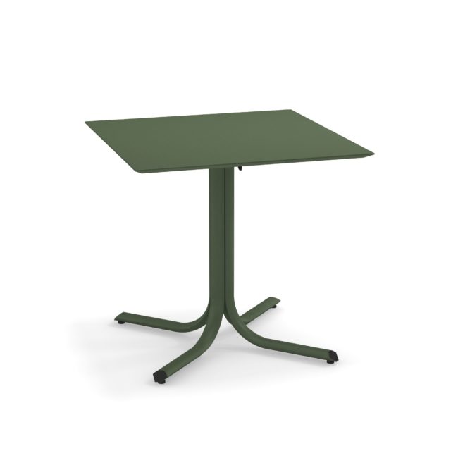 Table System Low border collapsible table 80x80 by Emu