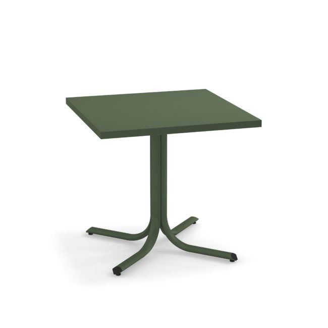 Table System Square border collapsible table 80x80 by Emu