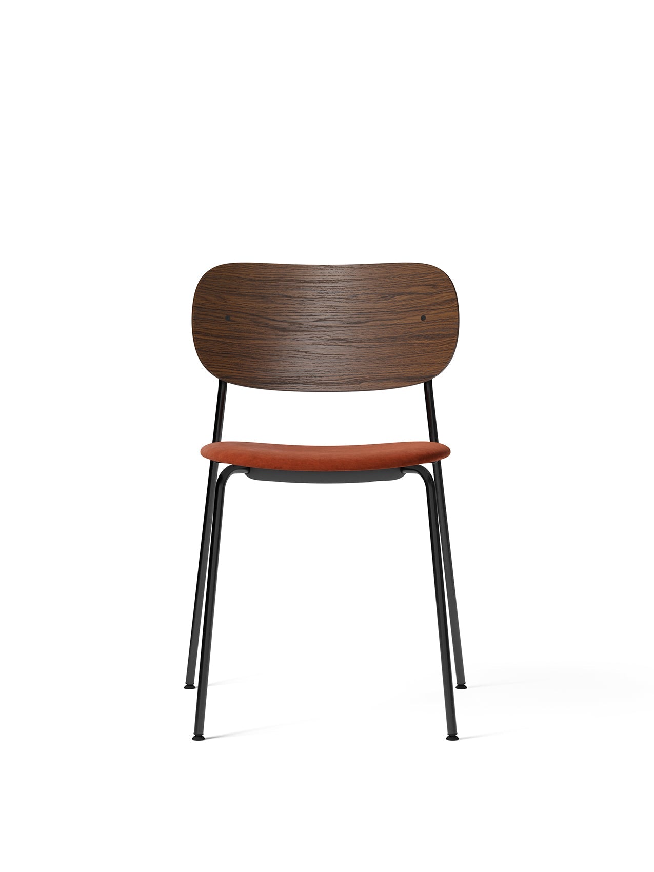 Co Dining Chair, Upholstered Seat, Black Frame by Audo Copenhagen