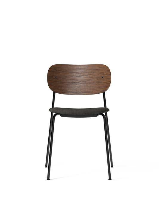 Co Dining Chair, Upholstered Seat, Black Frame by Audo Copenhagen