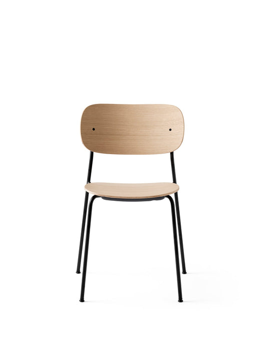 Co Dining Chair, Black Steel, Veneer by Audo Copenhagen