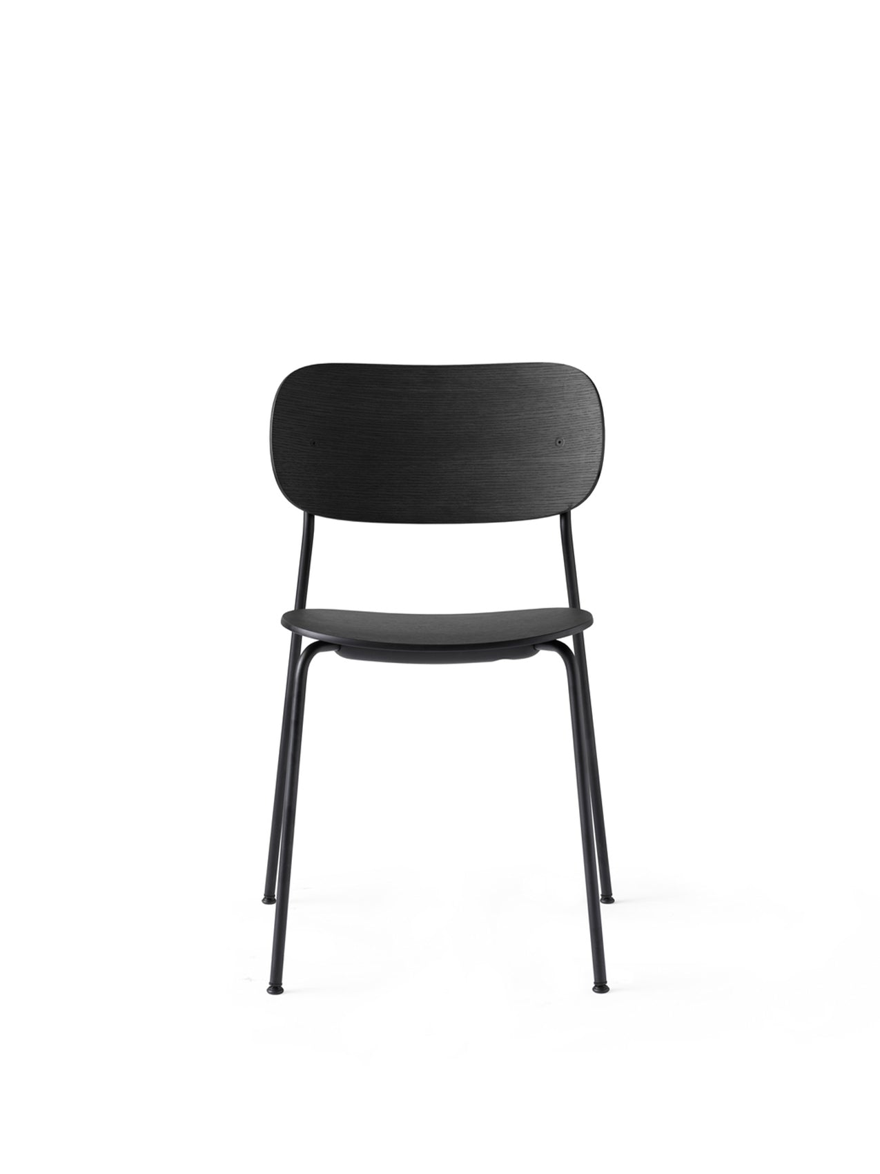 Co Dining Chair, Black Steel, Veneer by Audo Copenhagen