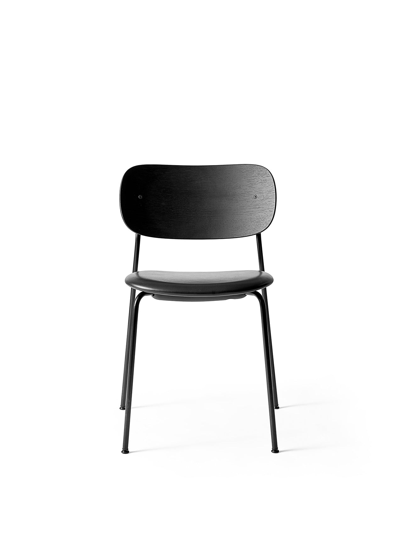 Co Dining Chair, Upholstered Seat, Black Frame by Audo Copenhagen