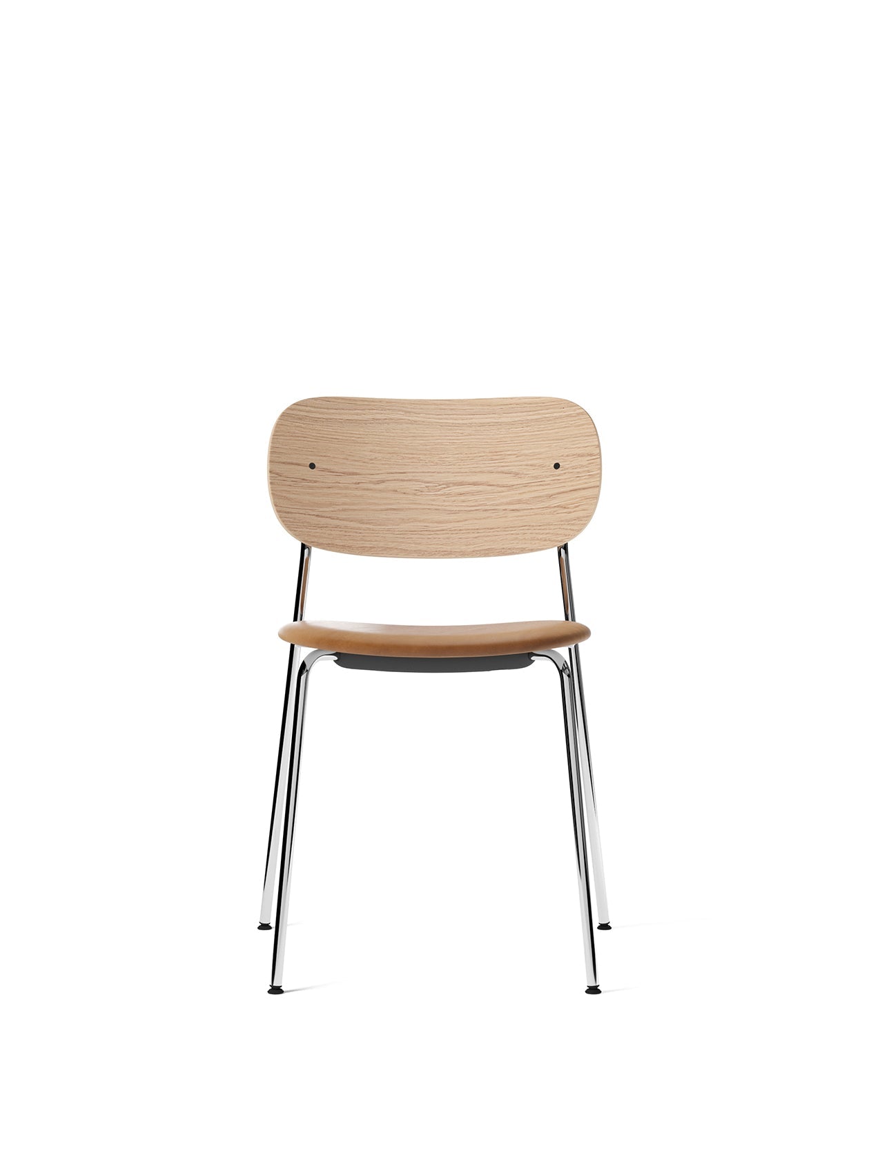 Co Dining Chair, Upholstered Seat, Chrome by Audo Copenhagen