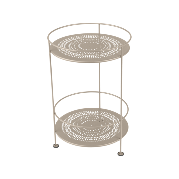 Guinguette Side Table With Perforated Double Top by Fermob #NUTMEG