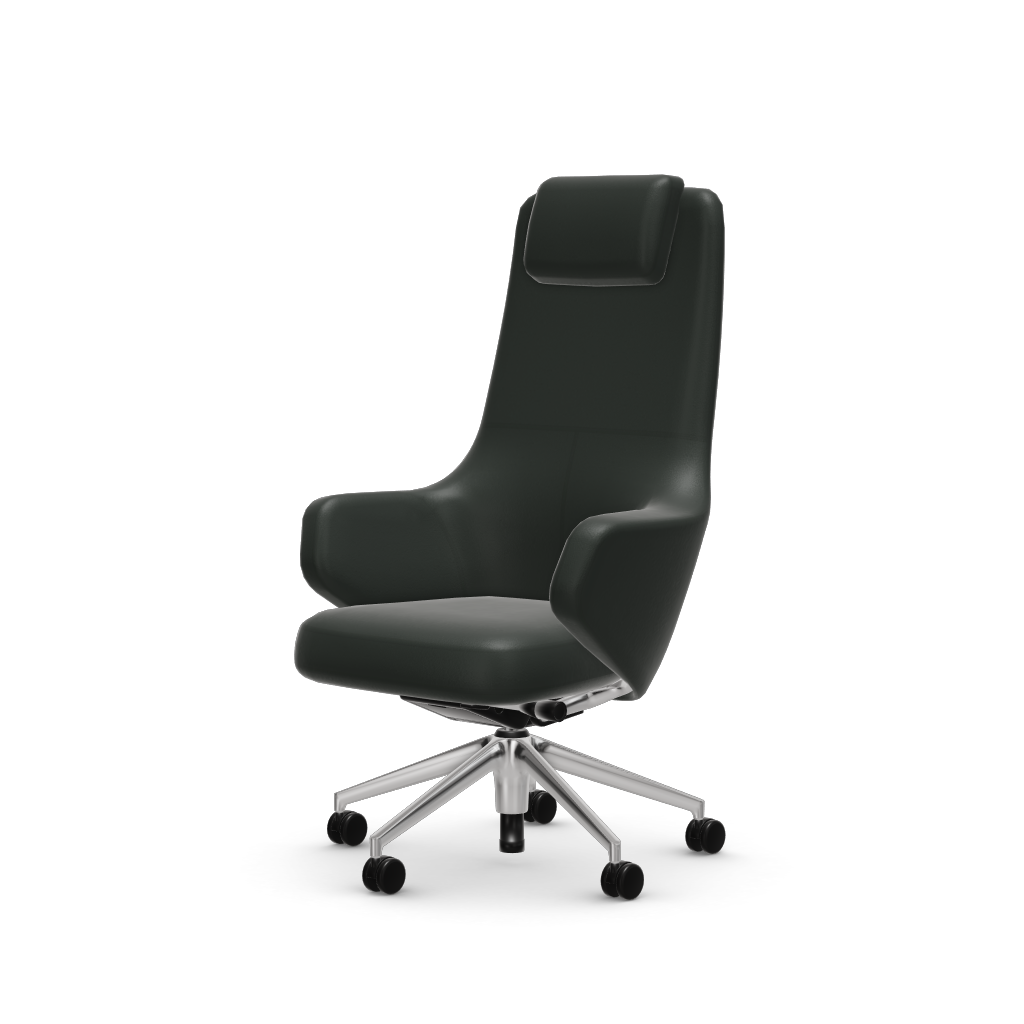 Grand Executive Highback by Vitra #Leather Premium F/jade