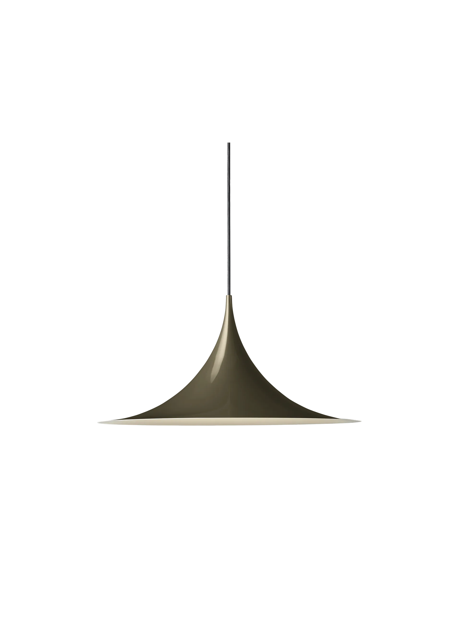 SEMI PENDANT by Gubi #Ø47 cm/Dark Cocoa Glossy