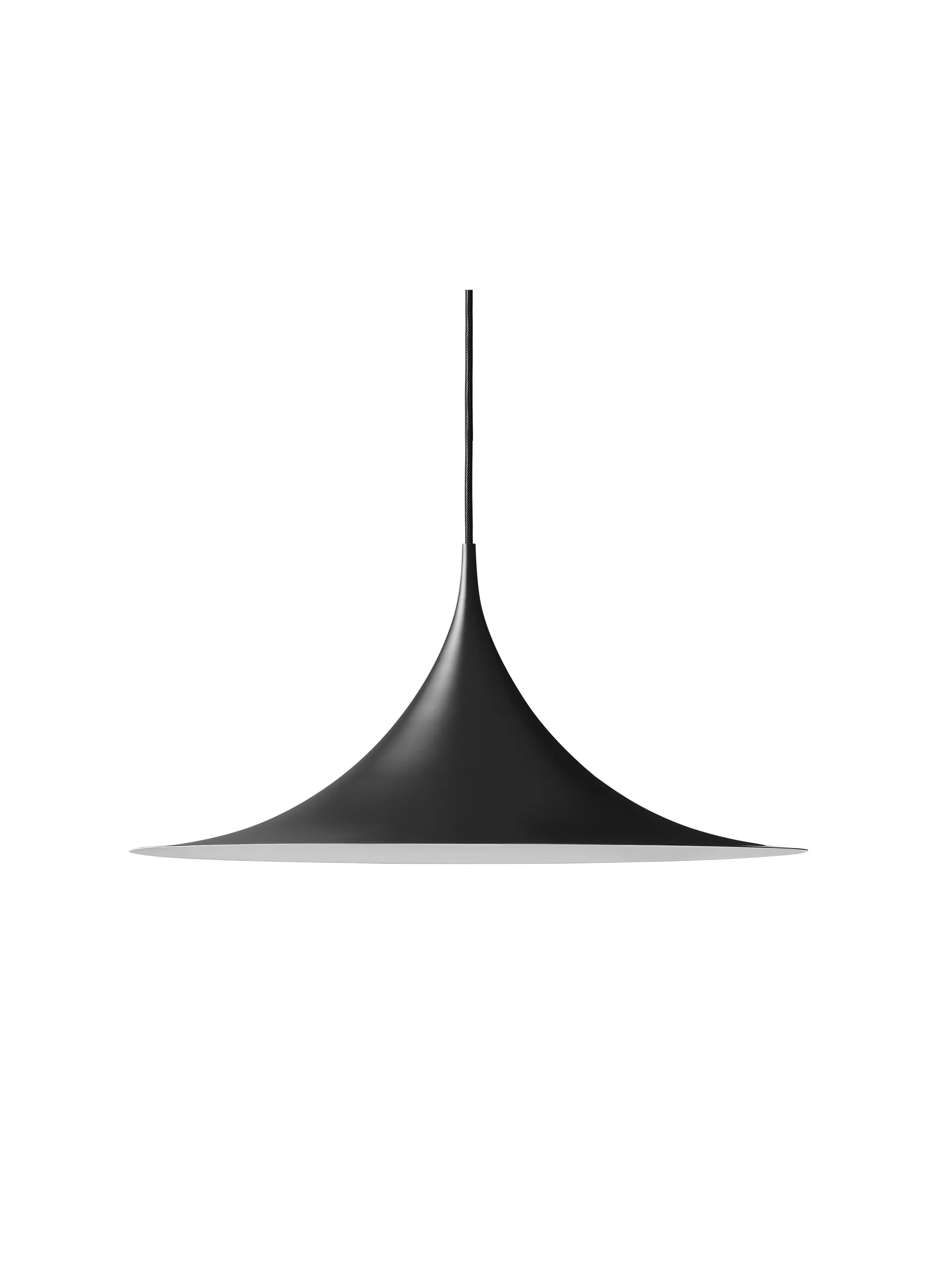 SEMI PENDANT by Gubi #Ø60 cm/Black Semi Matt