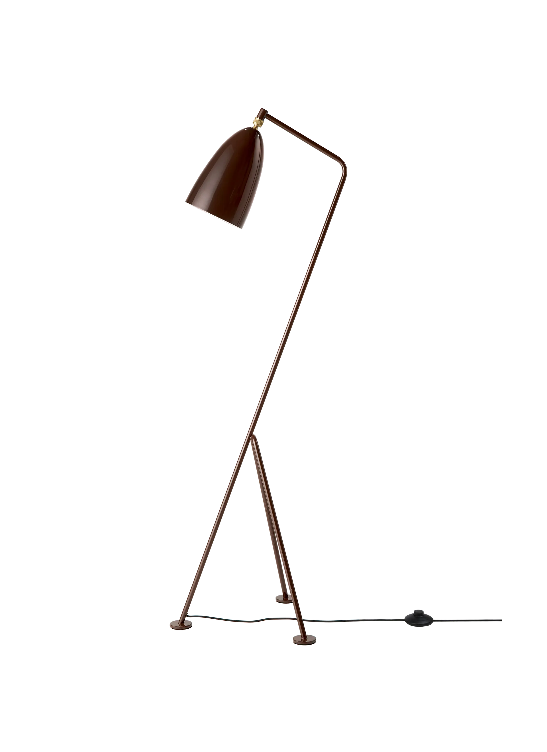 GRÄSHOPPA FLOOR LAMP by Gubi #Walnut Brown Glossy