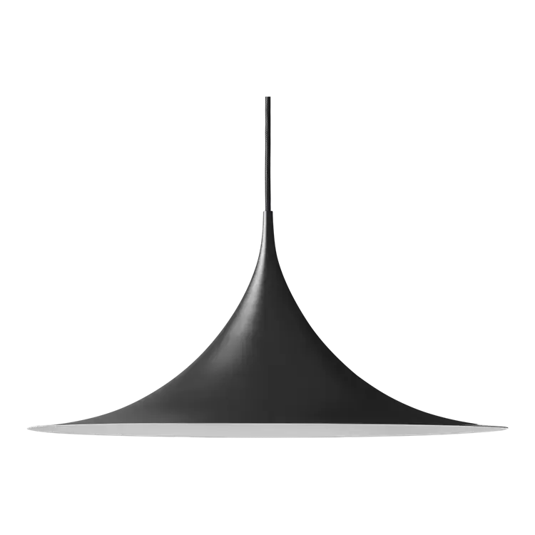 SEMI PENDANT by Gubi #Ø90 cm/Black Semi Matt