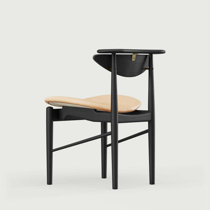 THE READING CHAIR by House of Finn Juhl #Oak Black Painted  / Vegetal | 90 | Uncoloured 