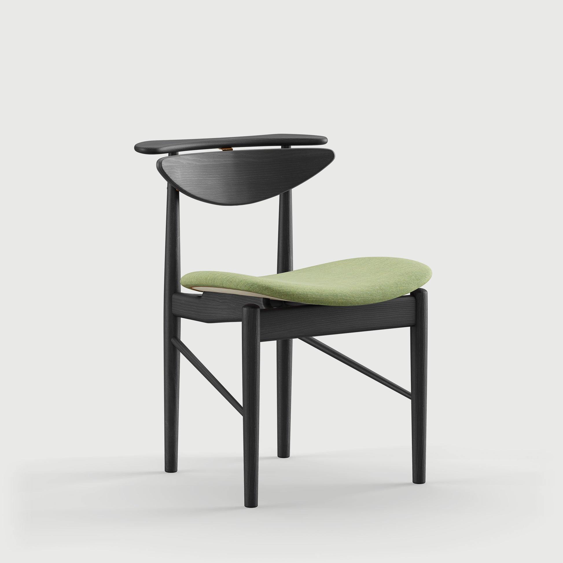 THE READING CHAIR by House of Finn Juhl #Oak Black Painted  / Remix | 933